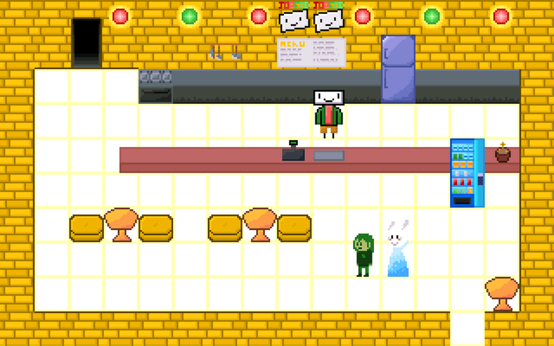 A scene from Peccaviens, containing mountains and clouds.